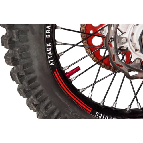 TUSK Rim Lock Nut/Spacer Kit Red - color: Red