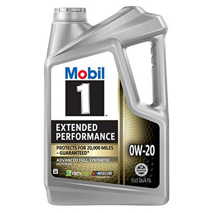 Mobil 1 Full Synthetic Motor Oil, 0W-20 | Extended Performance | 5 Quart | Pack of 2 - size: 5 Quart (Pack of 2), style: Extended Performance