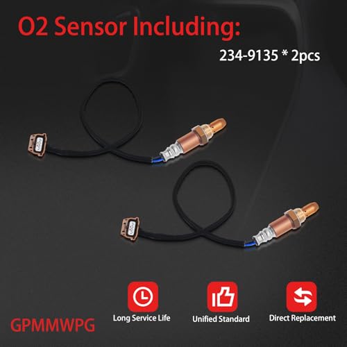 2Pcs O2 Sensor 234-9135 Oxygen Sensor Upstream Downstream