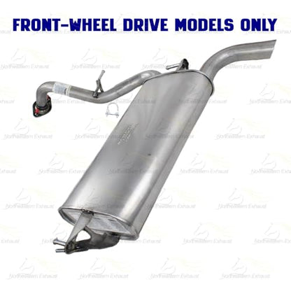 Exhaust Muffler Assembly Compatible with Pontiac Vibe 2009-2010 2.4L FWD | Stainless Steel | Northeastern Exhaust | Includes Gasket, Clamp, Bolt Kit | Direct-Fit Replacement