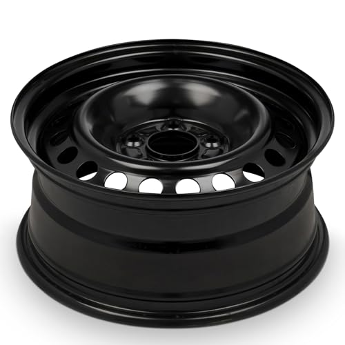 18x8 in Steel Wheel Rim 5 Lug 120mm 46mm Offset 67.1mm CB| Powder-Coated Black finish Fits 2011-2017 Chevy Caprice | New OEM Replacement | 92246104