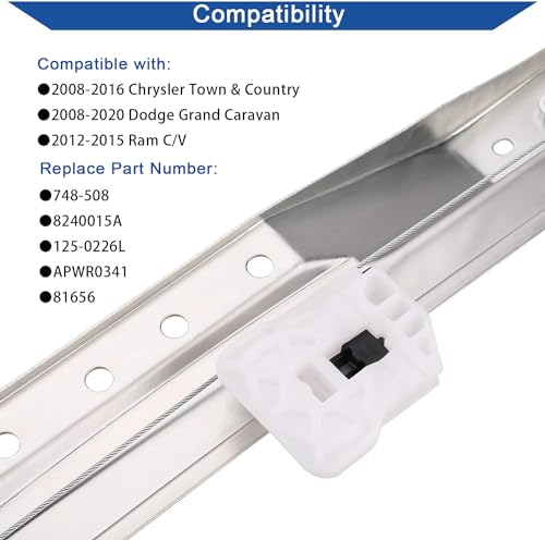 Obaee Window Regulator with Motor Front Left Driver Side, Replace 748-508 - size: Front Left Driver Side
