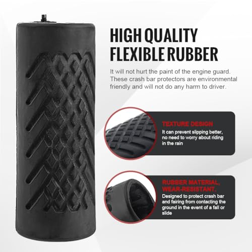 1.25" Highway Crash Bar 1-1/4" Engine Guard Rubber Cover for Harley