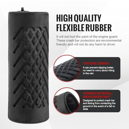 1.25" Highway Crash Bar 1-1/4" Engine Guard Rubber Cover for Harley