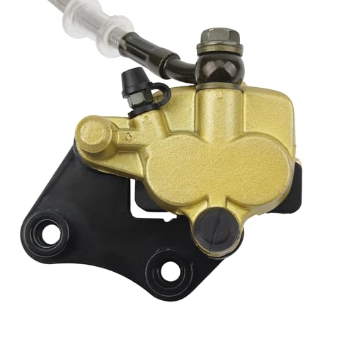 Front Disc Hydraulic Brake Master Cylinder Caliper Assembly with Brake Pad Replacement for RFZ SDG SSR Taotao Apollo 50cc 70cc 90cc 110cc 125cc Pit Dirt Bik ATV Quad Chinese Bike Parts