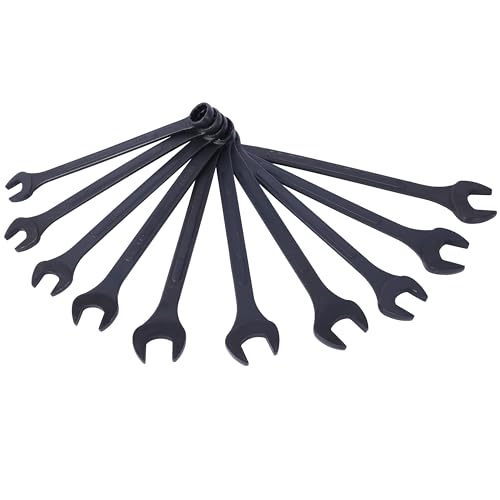 Jumbo Combination Wrench Set, 10-Piece SAE (1-5/16"-2-1/2"), Black Oxide, Pouch - Widest SAE Range, Commercial Grade, Heavy Duty Industrial Applications - color: 10-piece Sae (1-5/16"-2-1/2"), Black Oxide