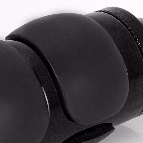 TRHB114A-1"-BK Spike Black Comfort Rubber Motorcycle Handlebar Hand Grips (1 inch) Custom Black Billet Grips Compatible with Cruisers/Choppers/Harley Davidson