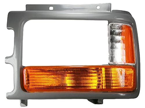 APA Replacement Headlight Lamp Paint to Match Grey Bezel for 1991 1992 1993 1994 1995 1996 Dakota with AERO Package Driver Left Side 83506613 CH2512110 - color: 1991-1996 Dakota Driver Side Grey Bezel