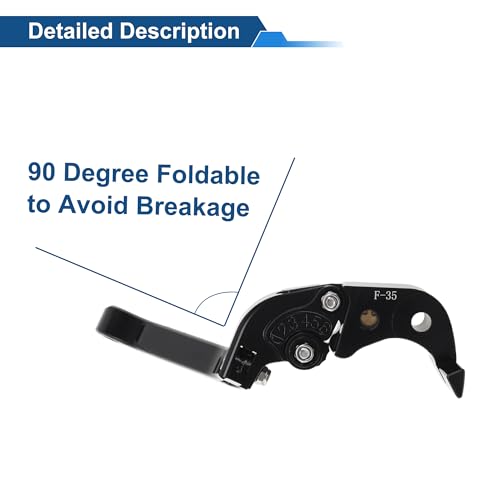 YZF-R7 Brake Clutch Levers for Yamaha 21-25 6 Position - color: Solid Black