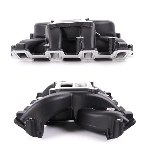 300-129 rectangular port LS Carb Intake Manifold for LS3 V8 Black - size: LS3 LS92 Black