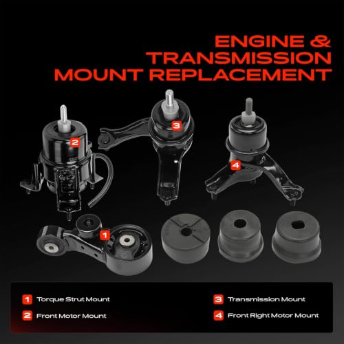 A-Premium Engine Motor and Transmission Mount Kit, with Torque Strut Mount