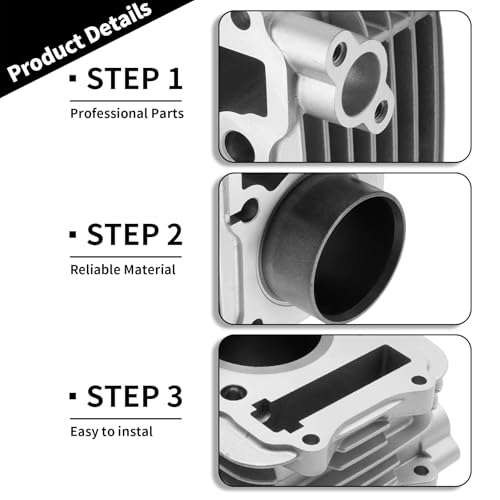 57MM 125cc Cylinder Piston Ring Gasket Kit, Replacement for Suzuki DR-Z125 DRZ125 1994-2021, Replacement for Kawasaki KLX125 KLX 125 2003-2006