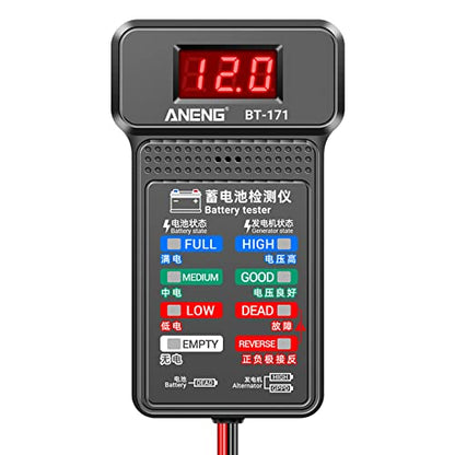 12V Car Battery Tester Digital Alternator Voltage-Analyzers Diagnostic Tool Charging Cranking System Tester Car Battery Analyzer Tester