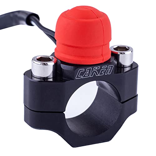 Motorcycle ATV Water Proof Engine Start Stop Kill Switch Button - color: Black