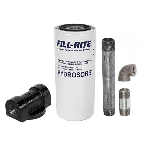 Fill-Rite 1210KTF7019 3/4" 18 GPM (68 LPM) 10 Micron Hydrosorb Fuel Filter with Filter Head Kit - style: 25 GPM Hydrosorb w/Head