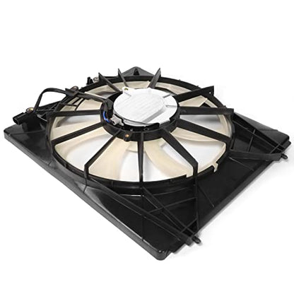 HO3113143 Factory Style Radiator Cooling A/C Condenser Fan Assembly Compatible with Honda Odyssey 3.5L 2018-2022, 12V, Black