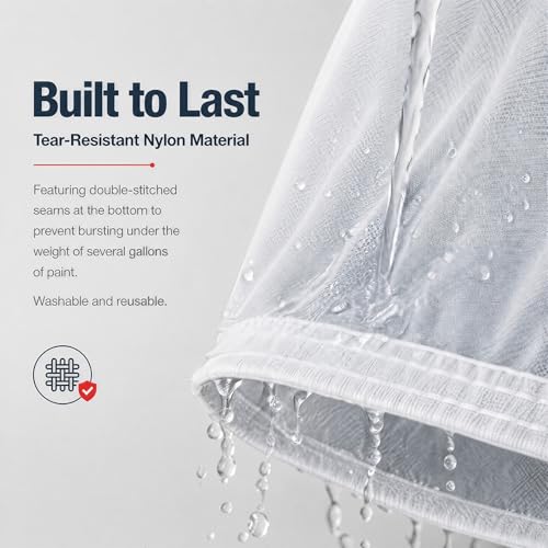 Sukh 10pcs Paint Strainer Bag - 5 Gallon Paint Filter Mesh Strainer