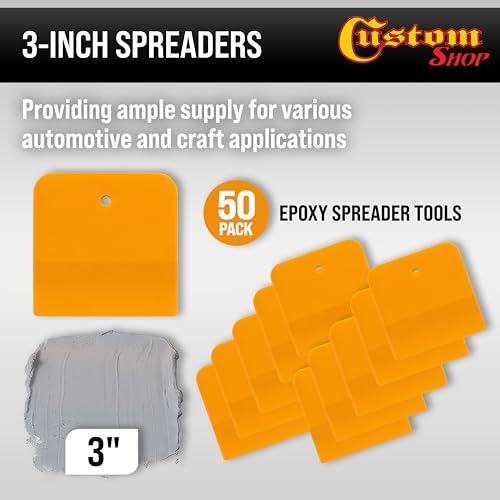 Custom Shop 3 Inch Plastic Body Filler Spreader Tools for Automotive