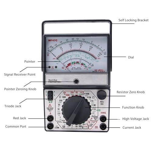 Analog Pointer Multimeter, Pointer Type Multimeter Multi Mechanical Multimeter for Industry