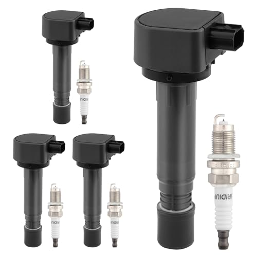 UF582 Ignition Coil Pack & Iridium Spark Plug Fits Honda Civic 1.8L