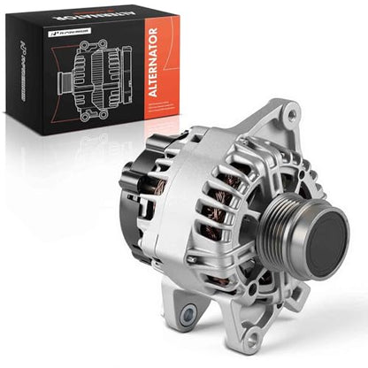A-Premium Alternator, 12V 115A 6-Groove Decoupler Pulley Clockwise