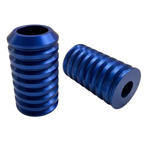 Motorcycle front and rear crash bar decorative wheels, engine crash bar sliders, and saddlebag crash bar decorative covers (blue) - color: blue