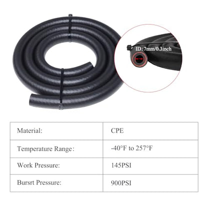 Transmission Oil Cooler Kit, Aluminium alloy Radiator with 5/16" Tube and Hose Mounting Kit(Black) (8 Pass) - color: Black, size: 8 Pass