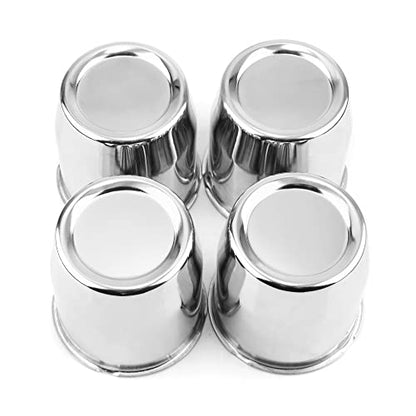 RTRHINOTUNING 4PCS 3.13 in Push Through Center Caps Wheel Hub Caps for Truck Trailer Wheel Rim, 3.13" Hub 3.31" Tall Trailer Wheel Center Caps Sliver - color: Chrome, size: 3.13" Center Hole, 3.31" Height