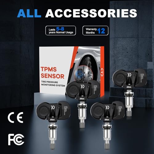 TPMS Sensor Tire Pressure Sensors Fit for Jeep/Dodge/Chrysler 4 PCS