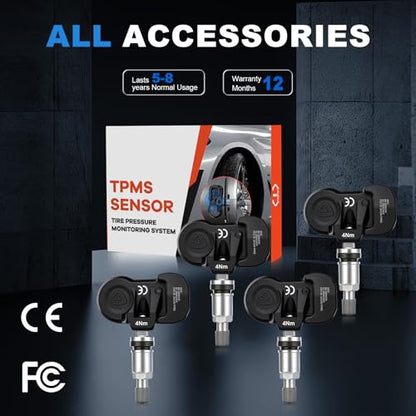 TPMS Sensor Tire Pressure Sensors Fit for Jeep/Dodge/Chrysler 4 PCS