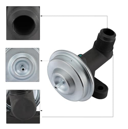 AULINK EGV537 EGR Valve (5.4L V8) For Ford E150 E250 F150 F250 Excursion - color: Black EGV537