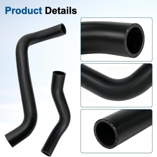 Upper and Lower Radiator Coolant Hose Set Fit for Toyota Tundra 2007-2021 for Toyota Sequoia 2008-2022 Replaces# 16571-0S010 16572-0S011 16572-0S010