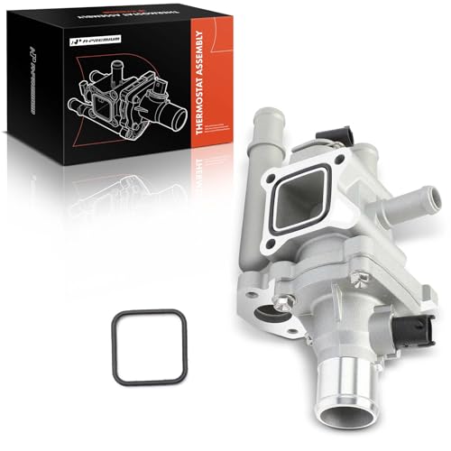 A-Premium Upgraded Aluminum Engine Coolant Thermostat Housing Assembly - style: Aluminum Materials