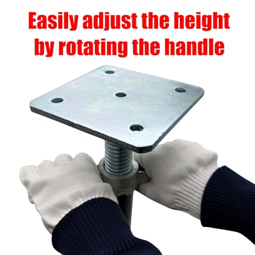 2 PCS Basement Floor Jack, 6.5''-10'' Adjustable House Jack for Lifting and Supporting Beam, Load Capacity 10000 LB