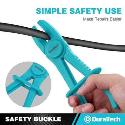 DURATECH 6-Piece Hose Clamp Pliers Set, Pinch Clamp Pliers, Blue - size: 6-Piece, style: Straight（Blue）