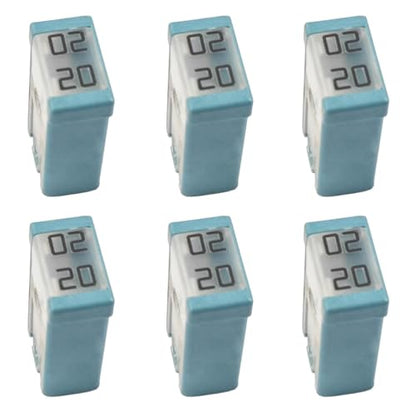 20A 32V Mini Slotted Automotive MCASE Shaped Cartridge Fuse Kit - size: 20A