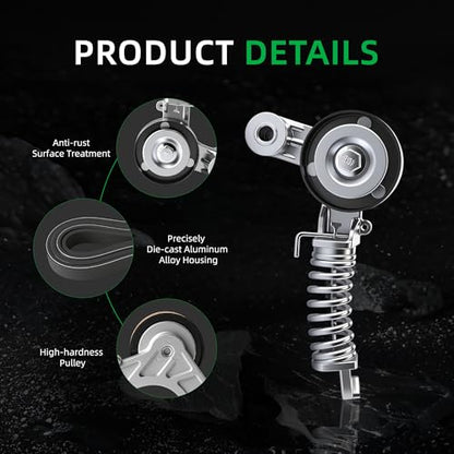 Belt Tensioner and Serpentine Belt Kit for Chevy Cruze 1.4L 2012-2015 - size: for Cruze/Cruze Limited 2012-2016