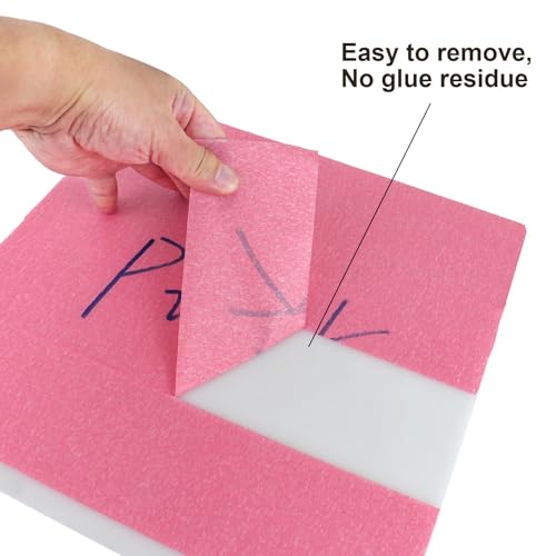 BOMEI PACK Wide Pink Painters Tape 3 Inches x 30 Yards, 3D Tape, 3D Printing Tape for Laser Cutting, 21-Day Clean Removal Wide Masking Tape - color: Pink