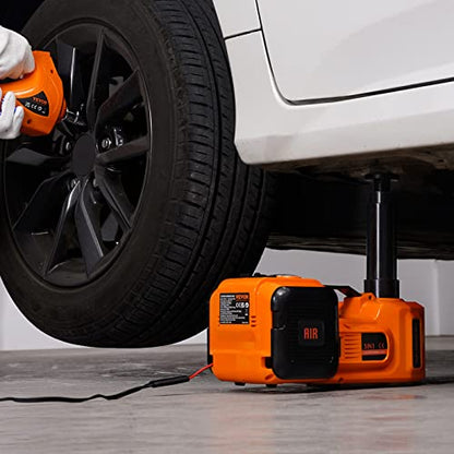 VEVOR Electric Car Jack 5 Ton with Electric Impact Wrench & Inflator Pump