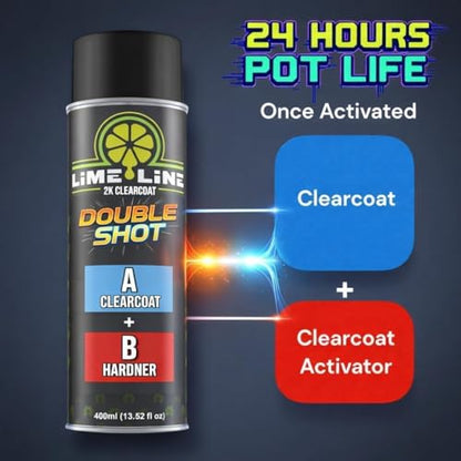 LiME LiNE Premium Automotive Basecoat Aerosol Spray Paint - Fast Drying - Custom Paint, Must Be Clearcoated (White Basecoat) - color: White Basecoat