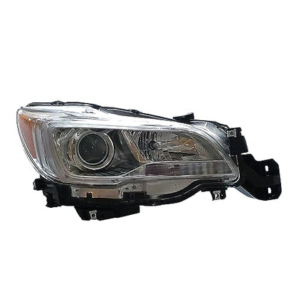PartsFlow Halogen Headlight Chrome Housing Headlamp Right Passenger Side For 2015 2016 2017 Subaru Legacy Fit 2015 2016 2017 Subaru Outback - color: Chrome Housing Right Side