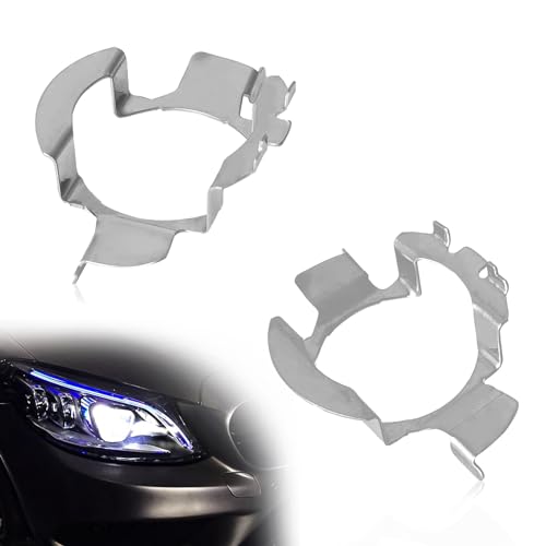 H7 Socket Adapter Holder, H7 Led Bulb Retainer Base, H7 Bulb Holder Adapter, Compatible with VW/Mercedes-Benz/Audi/BMW/Buick/Hyundai/Nissan/Saab 102 Model, Pack of 2