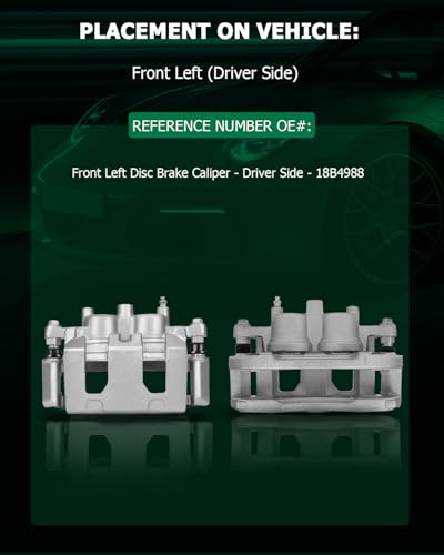 SCITOO 1PC 18B4988 Front Driver Side Disc Brake Caliper With Bracket - size: Front Driver[18B4988]