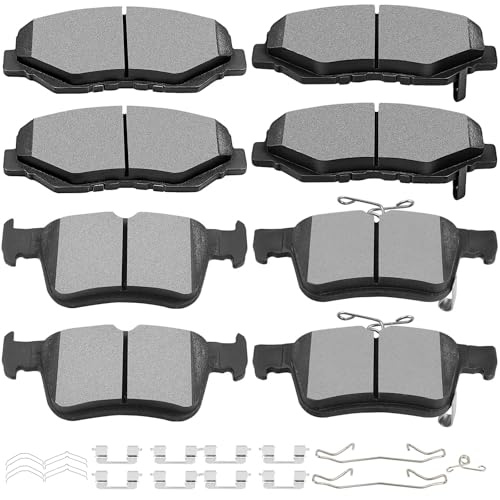 SCITOO D914 D1878 Ceramic Brake Pads Sets Fit For Honda For Civic 2016-2021 - size: Front D914 + Rear D1878