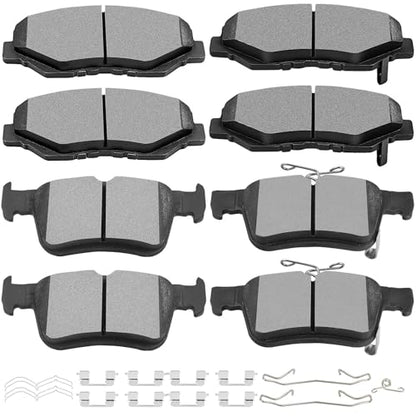 SCITOO D914 D1878 Ceramic Brake Pads Sets Fit For Honda For Civic 2016-2021 - size: Front D914 + Rear D1878