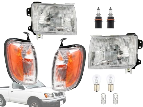APA Replacement Combo Set of Headlight Corner Turn Signal Light for 1998 1999 2000 Frontier 2000 2001 Xterra Set of Passenger and Driver Side - color: 1998-2000 Frontier Combo