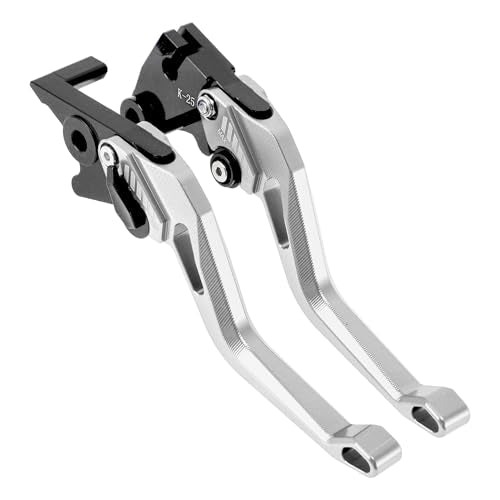 Short Brake Clutch Levers for Kawasaki Z400 2019-2023 Silver Tone - color: Silver Tone
