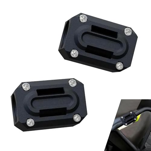 2 PCS Motorcycle Engine Guard Bumper Protection Block, Nylon Anti-Scratch Motorcycle Bumper Decor Slider, Engine Guard Crash Bar Protectors Slider, Universal for 22mm/25mm/28mm (Black)