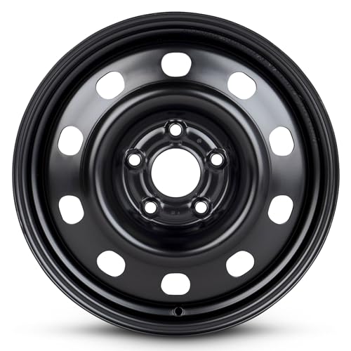 17 x 7.5 in Steel Wheel Rim 5 Lug 108mm 52.5mm Offset 63.4mm CB| Powder-Coated Black finish Fits Ford Focus 2013-2018 | New OEM Replacement | CJ5Z1015A - size: 17x7.5 inch Wheel