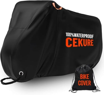 2-3 Bike Cover Waterproof Outdoor, Heavy Duty 210D Oxford Bicycle Cover - size: 83x35x46 inches (Stationary)